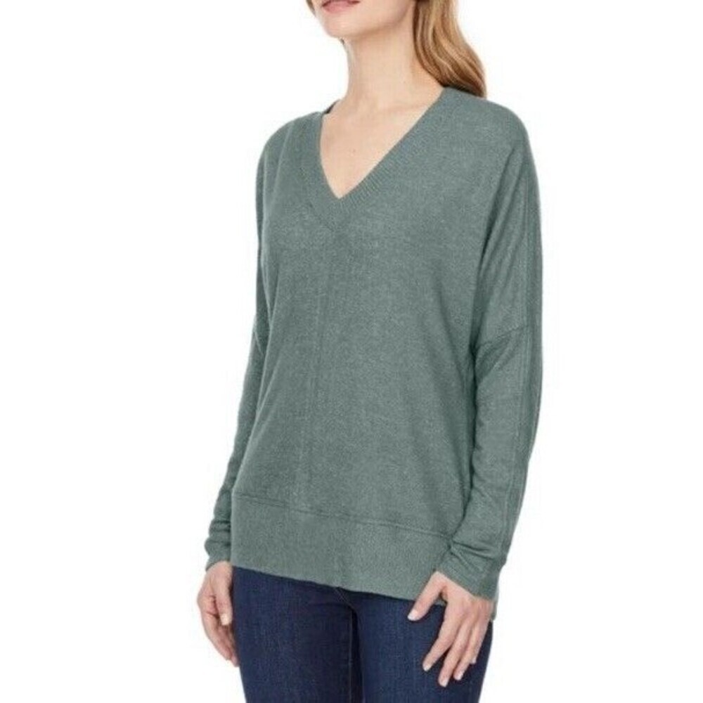 Buffalo David Bitton Pullover Super Soft Cozy V-Neck Sweater Sage Green Size XL